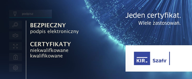 Podpis elektroniczny - KIR Szafir